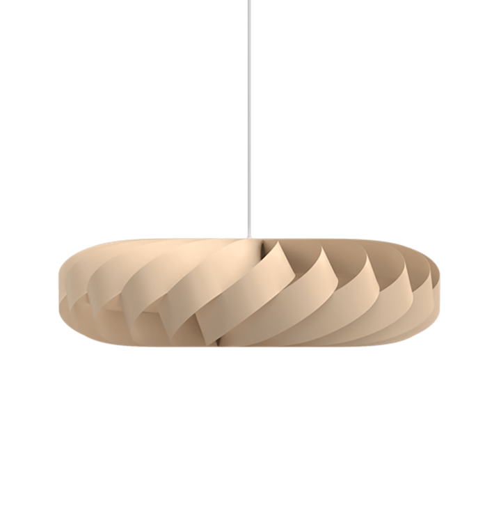 TR5 hanglamp, berk/natuur, 80 x 22 cm