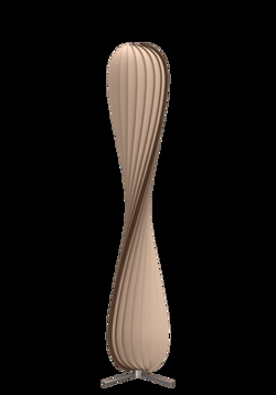 TR7 vloerlamp, berk/natuur, 25 x 148 cm