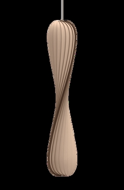 TR7 hanglamp, berk/natuur, 25 x 145 cm