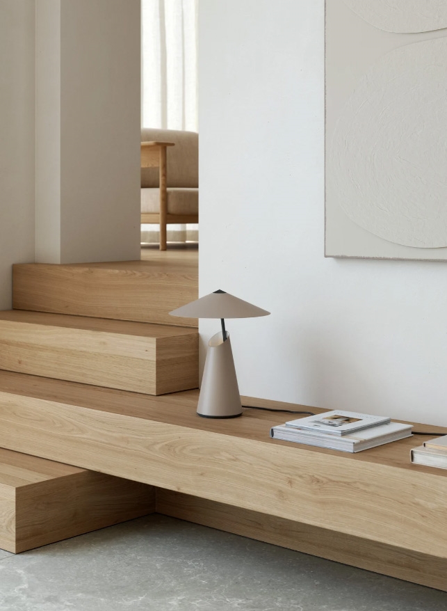 Taido tafellamp, bruin