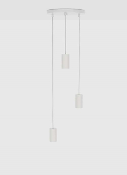 Tala Alumina Triple hanglamp (fitting), wit