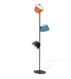 TAM TAM P3 vloerlamp, zwart