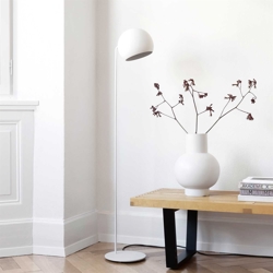 Tilt Globe vloerlamp, wit