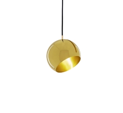Tilt Globe hanglamp, messing