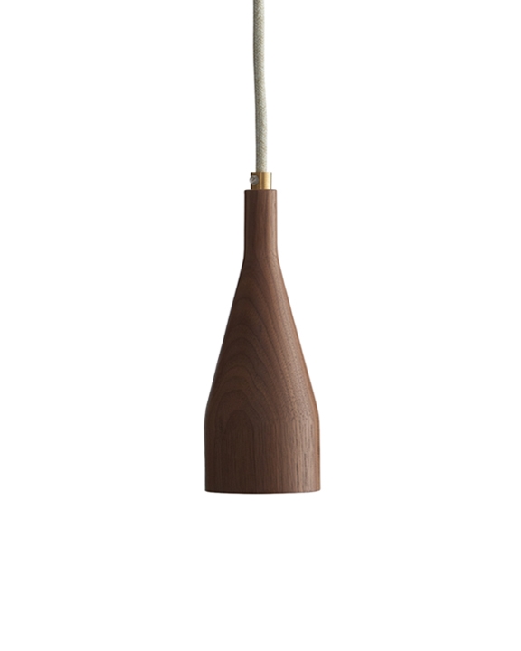 Timber hanglamp small, walnoot