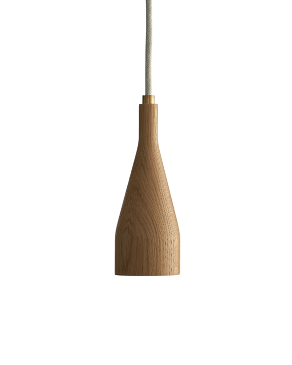 Timber hanglamp small, eiken