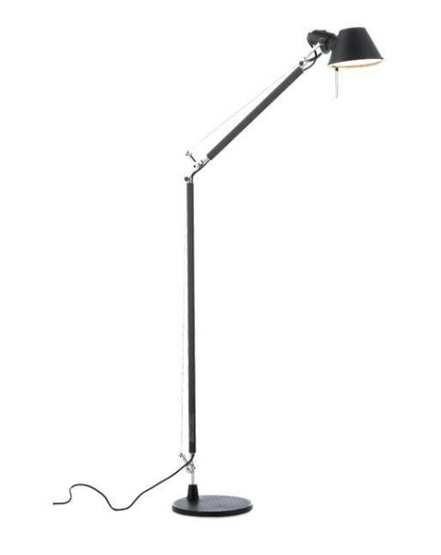 Tolomeo Lettura vloerlamp, zwart