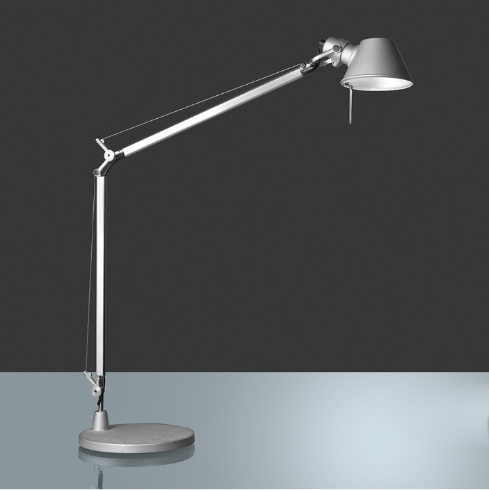 Tolomeo Midi tafellamp LED, alu met voet (2700K)