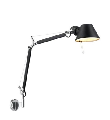 Tolomeo Micro Parete / Wandlamp, zwart