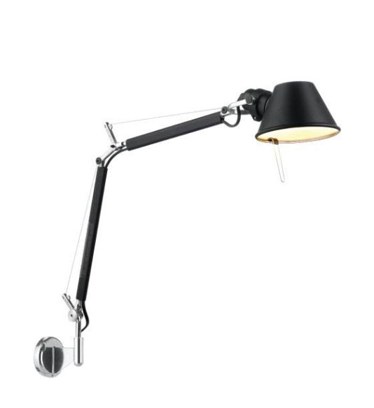Tolomeo Micro Parete / Wandlamp, zwart