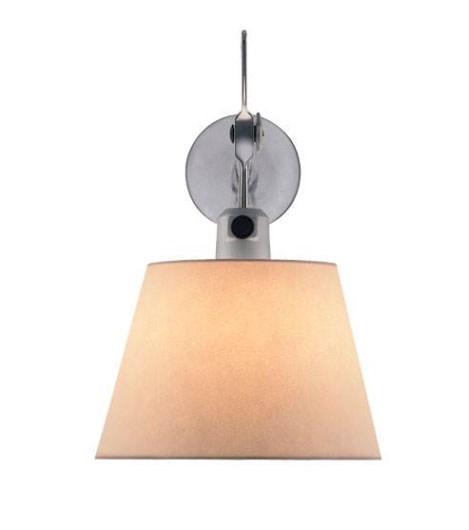 Tolomeo Parete, Ø24 grijs satijn