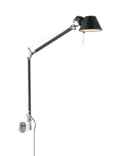 Tolomeo Parete / Wandlamp, zwart