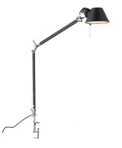 Tolomeo bureaulamp, zwart m/bureauklem
