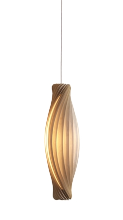 NO111 hanglamp, berk/natuur, 20 x 72 cm