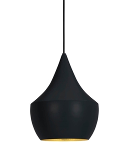 Beat Fat hanglamp, zwart