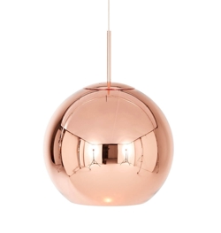 Copper ronde hanglamp Ø45, koper