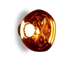 Melt Surface mini wandlamp/plafondlamp, koper