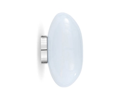 Melt Surface wandlamp/plafondlamp, opaal/zilver