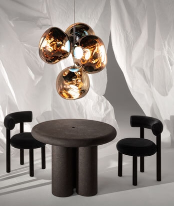 Melt grote kroonluchter, goud