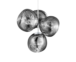 Melt kleine kroonluchter, zilver