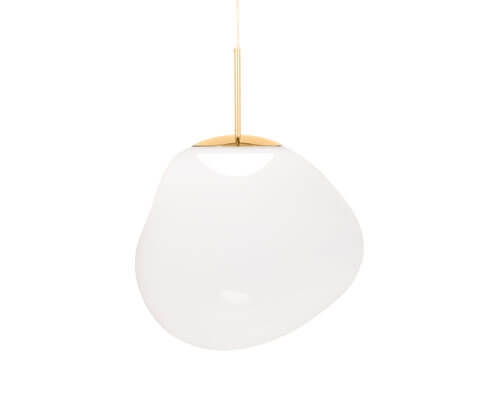Melt hanglamp, opaal/goud