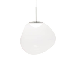Melt hanglamp, opaal/zilver