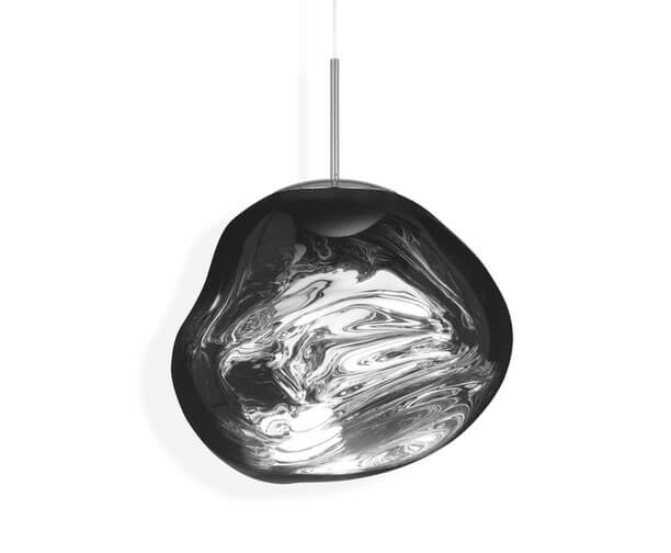 Melt hanglamp, zilver