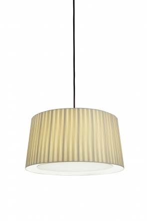 GT6 hanglamp Ø45, natuur met zwarte ophanging