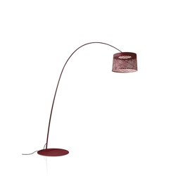 Twiggy Grid buiten vloerlamp, rood