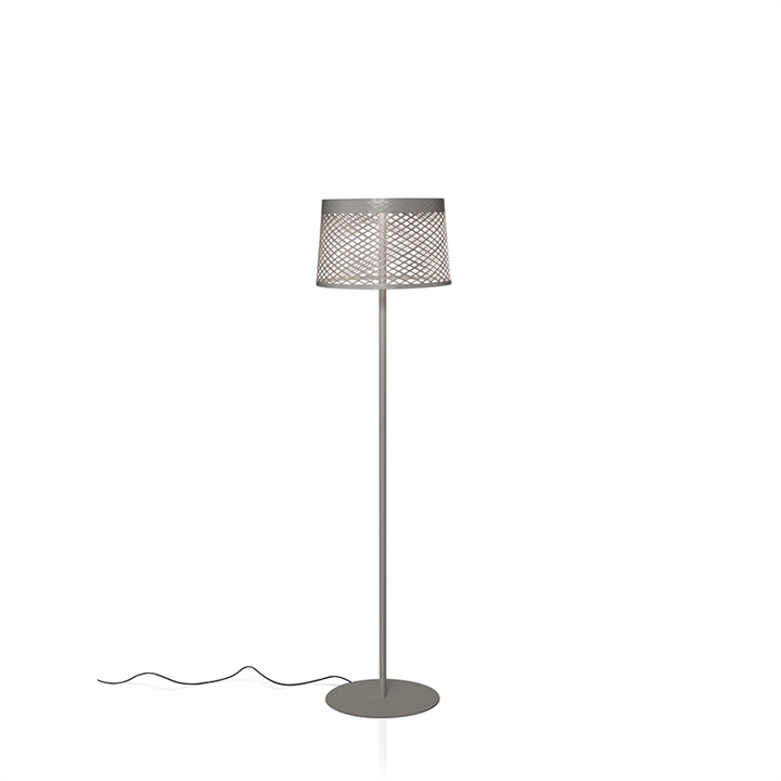 Twiggy Grid Lettura buiten vloerlamp, grijs