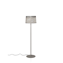 Twiggy Grid Lettura buiten vloerlamp, grijs