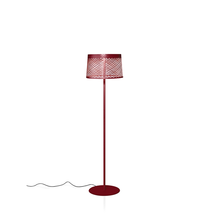 Twiggy Grid Lettura buiten vloerlamp, rood