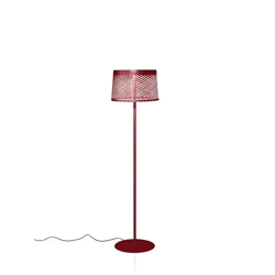 Twiggy Grid Lettura buiten vloerlamp, rood