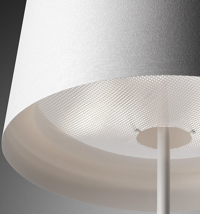 Twiggy Lettura vloerlamp, wit