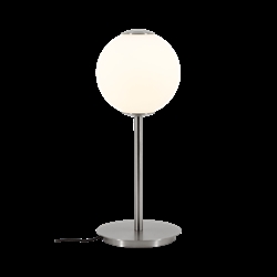 Audrey tafellamp m/USB-C, staal/opal
