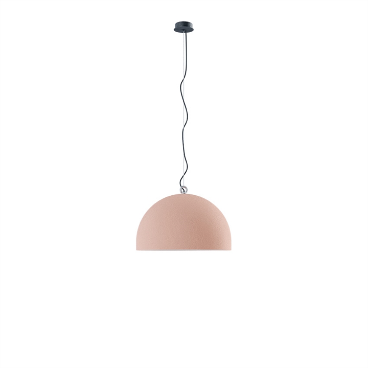 Urban Concrete 60 hanglamp, stoffig roze