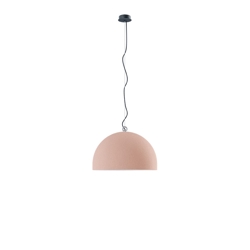 Urban Concrete 60 hanglamp, stoffig roze