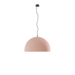 Urban Concrete 80 hanglamp, stoffig roze