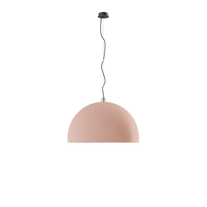 Urban Concrete 80 hanglamp, stoffig roze