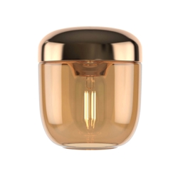 Acorn kap, amber/messing