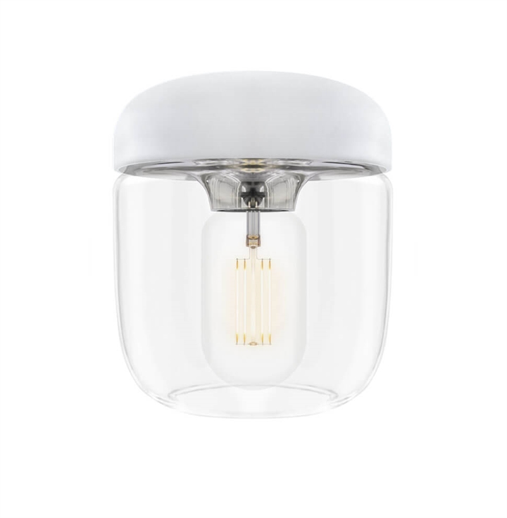 Acorn kap, wit/staal