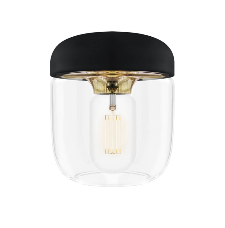 Acorn kap, zwart/messing