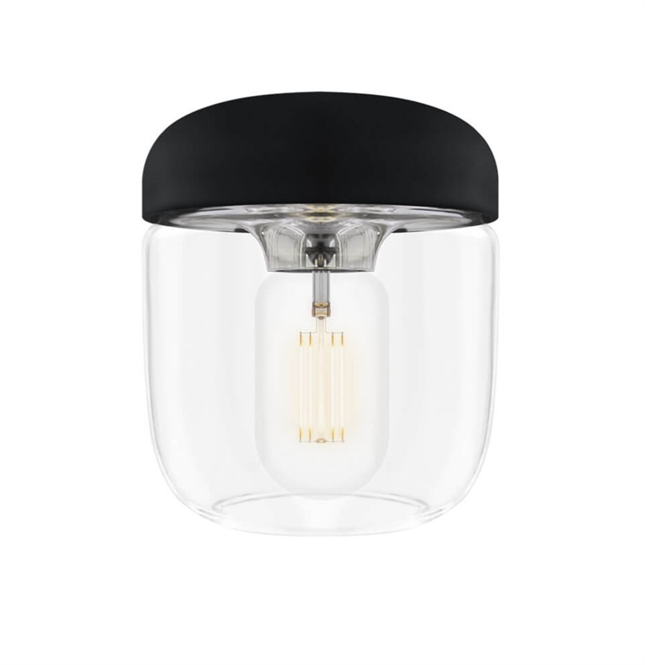 Acorn kap, zwart/staal