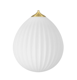 Around the World grote pendelkap, opaal/messing