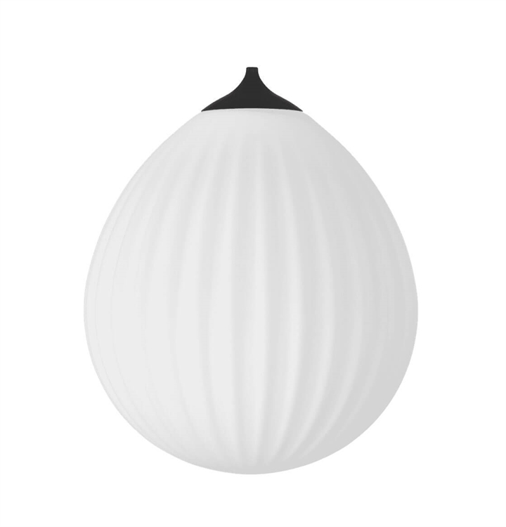 Around the World grote pendelkap, opaal/zwart