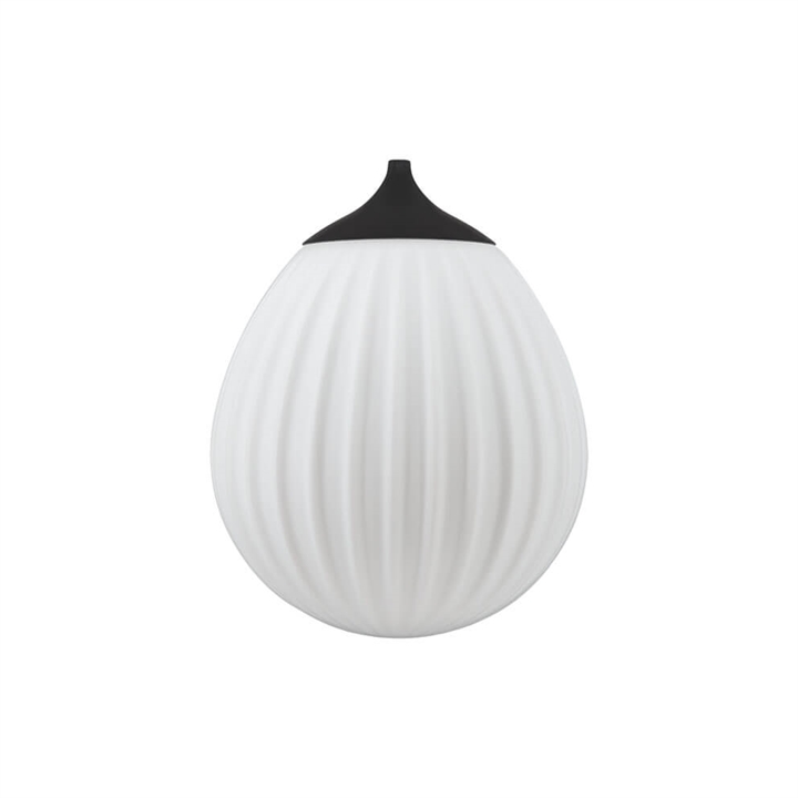 Around the World mini pendelkap, opaal/zwart