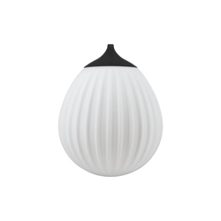 Around the World mini pendelkap, opaal/zwart