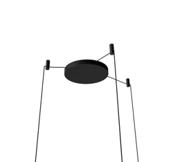 Asteria micro cluster 3 baldakijn, zwart