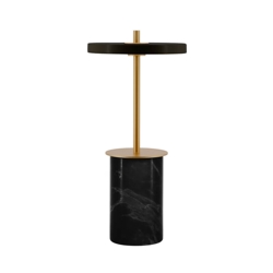 Asteria Move mini batterij-/tafellamp, zwart marmer