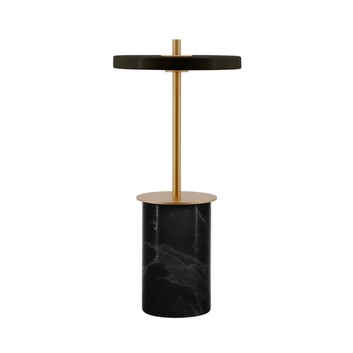 Asteria Move mini batterij-/tafellamp, zwart marmer